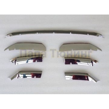 Декоративные накладки на решётку радиатора из 7 частей OEM Tuning для Lexus NX-200/200t/300h 2014-2017