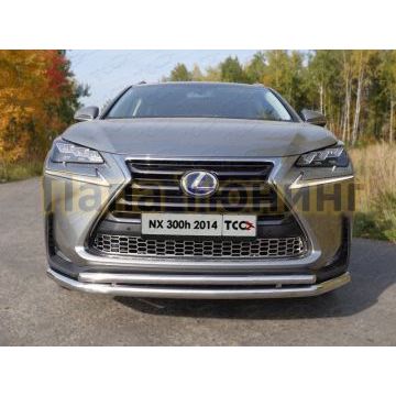 Накладка решётки радиатора лист ТСС для Lexus NX-300h 2014-2017