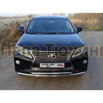 Накладка решётки радиатора 12 мм ТСС для Lexus RX-350 2012-