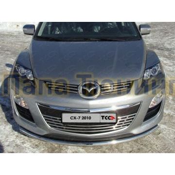 Накладка решётки радиатора нижняя 16 мм ТСС для Mazda CX-7 2010-2013