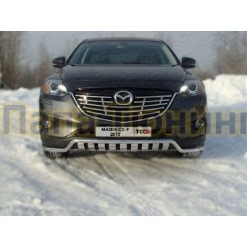 Накладка решётки радиатора 16 мм ТСС для Mazda CX-9 2012-2016