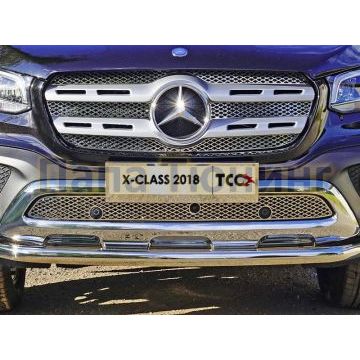 Накладка решётки радиатора верхняя лист для Mercedes-Benz X-Class 2018-