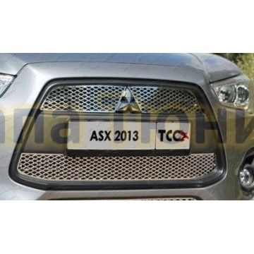 Накладка решётки радиатора верхняя лист ТСС для Mitsubishi ASX 2013-2016