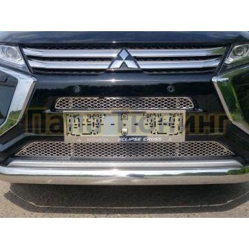 Накладка решетки радиатора верхняя лист ТСС для Mitsubishi Eclipse Cross 2018-