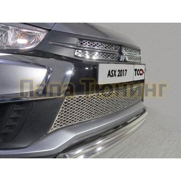 Накладка решетки радиатора нижняя лист ТСС для Mitsubishi ASX 2017-