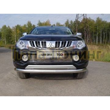 Накладка решётки радиатора лист ТСС для Mitsubishi L200 2015-2019