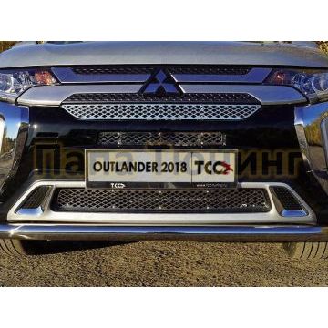 Решетка радиатора верхняя лист для Mitsubishi Outlander 2018-2019