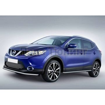 Накладка решетки радиатора 10 мм Rival для Nissan Qashqai 2014-2019