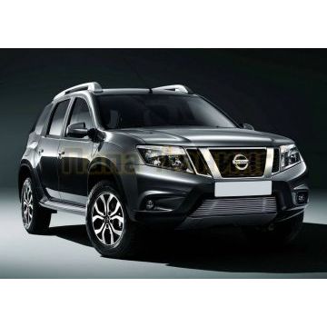 Накладка решетки радиатора 10 мм Rival для Nissan Terrano 2014-