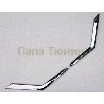 Накладка решётки радиатора из 2 частей хром OEM Tuning для Nissan X-Trail T32 2015-