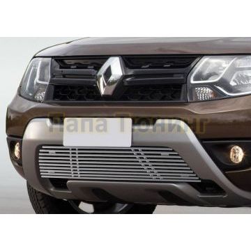 Накладка решетки радиатора 10 мм Rival для Renault Duster 2015-