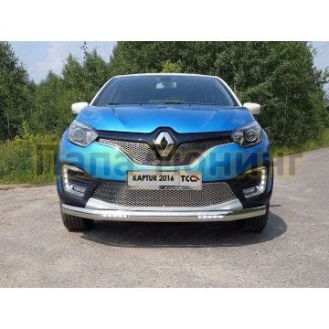 Накладка решётки радиатора верхняя лист ТСС для Renault Kaptur 2016-