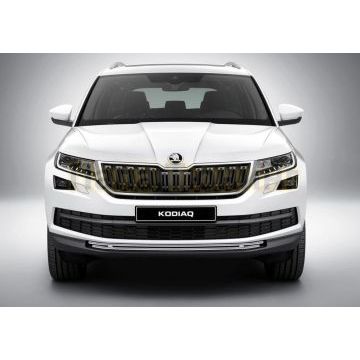 Накладка решетки радиатора 10 мм Rival для Skoda Kodiaq 2017-