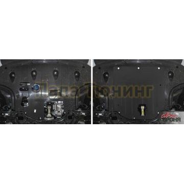 Защита картера + КПП АвтоБРОНЯ сталь 2 мм Kia Ceed/Ceed SW, V - 1.4 (140л.с), АКПП; 1.6 (128л.с) 2018-