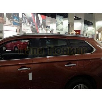 Рейлинги серебристые OEM Tuning для Mitsubishi Outlander 2012-