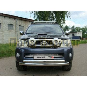 Накладка решётки радиатора 16 мм ТСС для Toyota Hilux 2008-2011 Накладка решётки радиатора 16 мм ТСС для Toyota Hilux 2008-2011