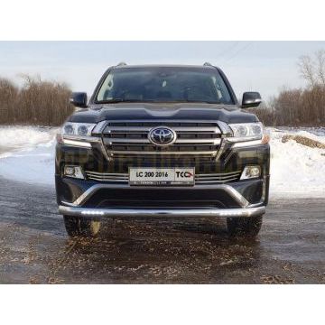 Решётка радиатора 16 мм ТСС для Toyota LC200 Executive 2016- Решётка радиатора 16 мм ТСС для Toyota LC200 Executive 2016-
