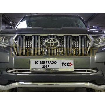 Решетка радиатора нижняя 12 мм ТСС для Toyota Land Cruiser Prado 150 2017- Решетка радиатора нижняя 12 мм ТСС для Toyota Land Cruiser Prado 150 2017-