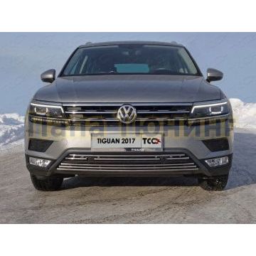 Накладка решётки радиатора верхняя для Offroad 16 мм ТСС для Volkswagen Tiguan 2016- Накладка решётки радиатора верхняя для Offroad 16 мм ТСС для Volkswagen Tiguan 2016-