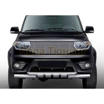 Накладка решетки радиатора 10 мм Rival для УАЗ 3163 Патриот 2015-2019