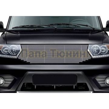 Накладка решетки радиатора 10 мм Rival для УАЗ 3163 Патриот 2015-2019