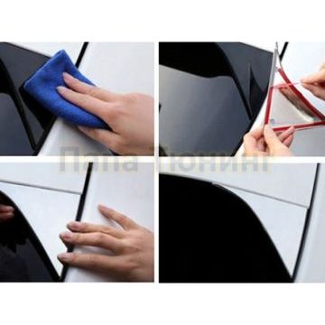 Треугольные накладки на заднюю дверь 2 штуки OEM Tuning для KIA Sportage 2016-