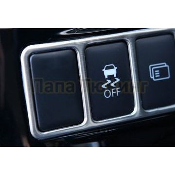 Окантовка на кнопку регулировки фар OEM Tuning для Mitsubishi Outlander 2015-
