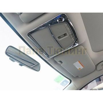 Окантовка верхней центральной подсветки салона хром OEM Tuning для Nissan X-Trail T32 2015-