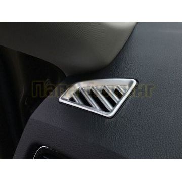 Окантовка передних верних воздуховодов вентиляции OEM Tuning для Skoda Kodiaq 2017-