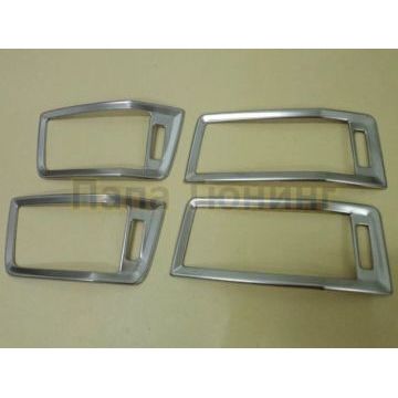 Окантовка передних воздуховодов вентиляции 4 части OEM Tuning для Skoda Kodiaq 2017-