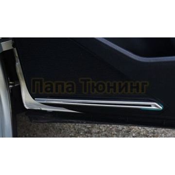 Накладки на крышку аудиоколонки в дверях 4 части OEM Tuning для Volkswagen Tiguan 2016-