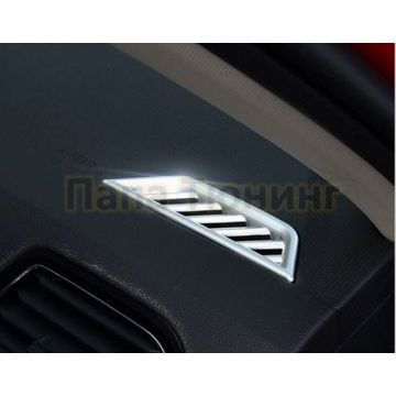 Накладки на вентиляцию торпеды 2 части OEM Tuning для Volkswagen Tiguan 2016-