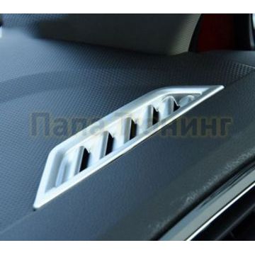 Накладки на вентиляцию торпеды 2 части OEM Tuning для Volkswagen Tiguan 2016-