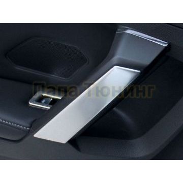 Накладки на внутренние ручки передних дверей серебристые 4 части OEM Tuning для Volkswagen Tiguan 2016-