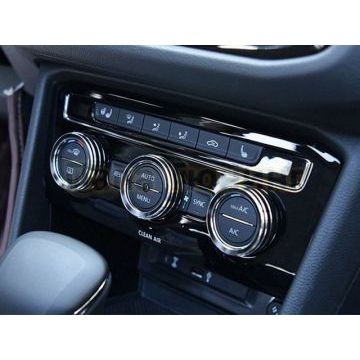 Окантовка на ручки кондиционера серебристая 3 части OEM Tuning для Volkswagen Tiguan 2016-