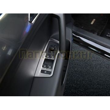 Окантовка панели стеклоподъемников серебристая 4 части OEM Tuning для Volkswagen Tiguan 2016-