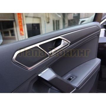 Окантовка внутренних дверных ручек 4 части OEM Tuning для Volkswagen Tiguan 2016-