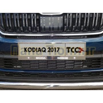 Рамка номерного знака 2 штуки ТСС для Skoda Kodiaq 2018- Рамка номерного знака 2 штуки ТСС для Skoda Kodiaq 2018-