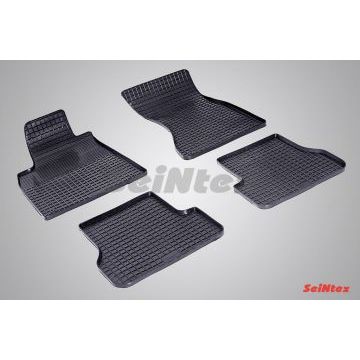 Коврики резиновые Seintex с рисунком Сетка для Audi A6 2011-2018 Коврики резиновые Seintex с рисунком Сетка для Audi A6 2011-2018