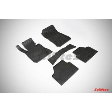 Коврики резиновые Seintex с рисунком Сетка для BMW X1 E84 2012-2015 Коврики резиновые Seintex с рисунком Сетка для BMW X1 E84 2012-2015