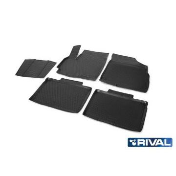 Коврики салона Rival полиуретан 5 штук для Chery Tiggo 5 2014-