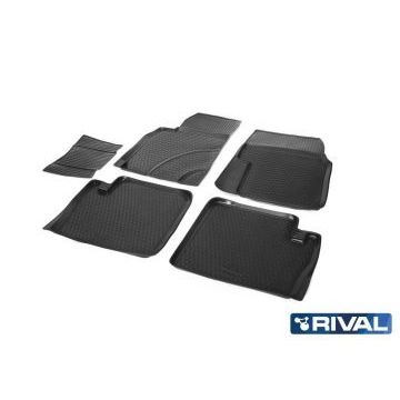 Коврики салона Rival полиуретан 5 штук для Chery Tiggo FL 2013-2016