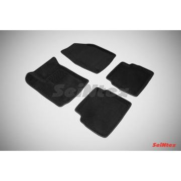 Коврики текстильные 3D Seintex чёрные для Chevrolet Aveo 2003-2012 Коврики текстильные 3D Seintex чёрные для Chevrolet Aveo 2003-2012