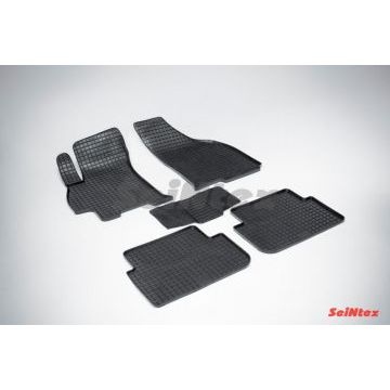 Коврики резиновые Seintex с рисунком Сетка для Chevrolet Lanos 2005-2009