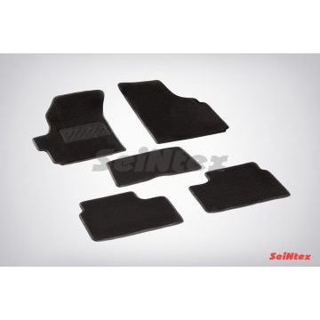 Коврики салона Lux текстильные Seintex чёрные для Daewoo Matiz 2002-2015