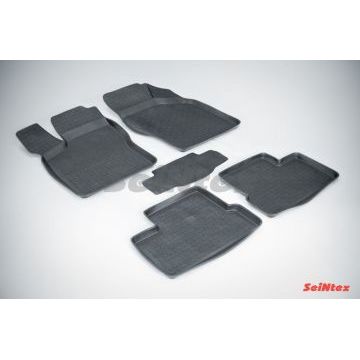 Коврики салона резиновые Seintex с бортиком для Daewoo Nexia 2003-2016 Коврики салона резиновые Seintex с бортиком для Daewoo Nexia 2003-2016