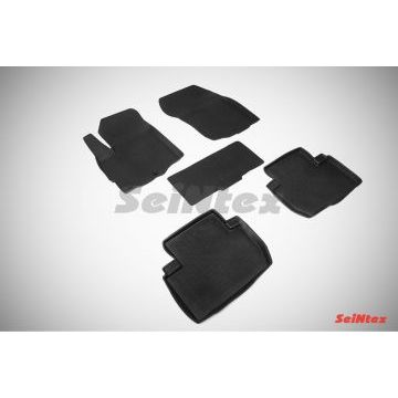 Коврики салона резиновые Seintex с бортиком для Citroen C-Crosser 2007-2013