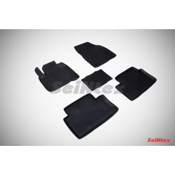 Коврики салона резиновые Seintex с бортиком для Citroen C5 2008-2017 Коврики салона резиновые Seintex с бортиком для Citroen C5 2008-2017