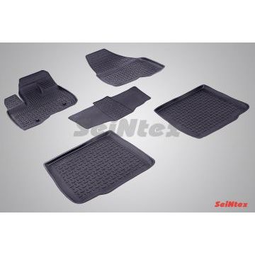 Коврики салона резиновые Seintex с бортиком для Ford Explorer 2011- Коврики салона резиновые Seintex с бортиком для Ford Explorer 2011-