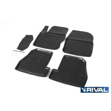 Коврики салона Rival полиуретан 5 штук для Ford Focus 3 2011-
